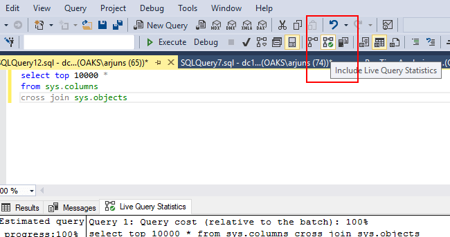 IncludeLiveQueryStatistics-SQLServer2016